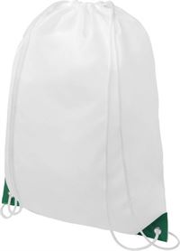SACCA BIANCO CON ANGOLI COLORATI